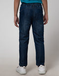Little M Long Denim Bordir