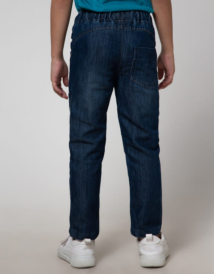 Little M Long Denim Bordir
