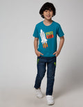 Little M Long Denim Bordir