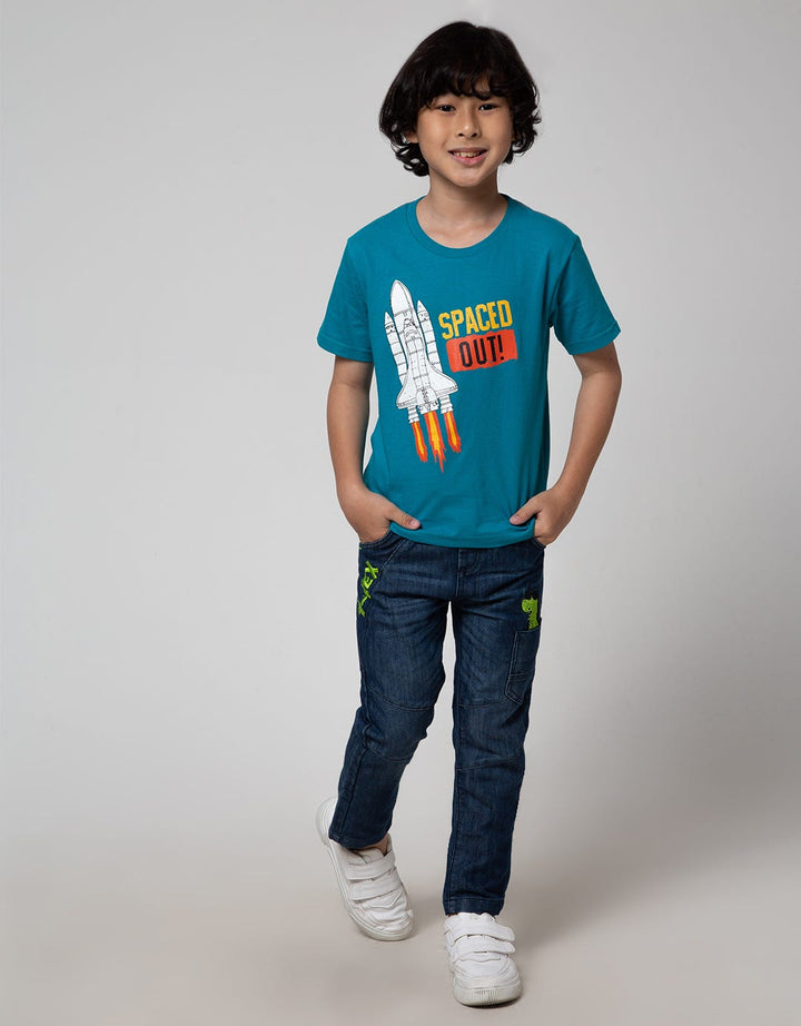 Little M Long Denim Bordir