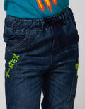 Little M Long Denim Bordir