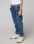 Little M Long Denim Reguler Rib Stretch