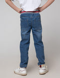 Little M Long Denim Reguler Rib Stretch