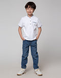 Little M Long Denim Reguler Rib Stretch