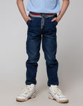 Little M Long Denim Reguler Rib Stretch