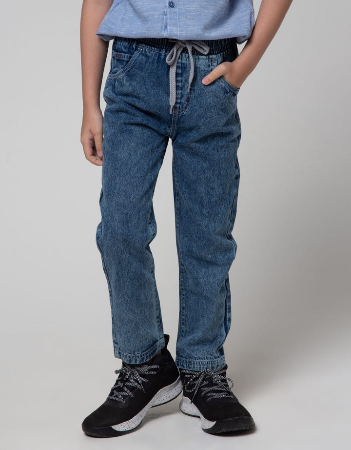 Little M Long Denim Reguler Karet Non