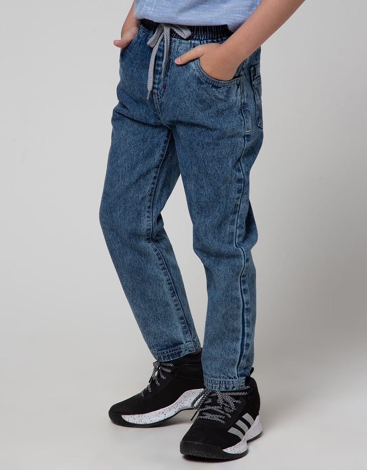 Little M Long Denim Reguler Karet Non