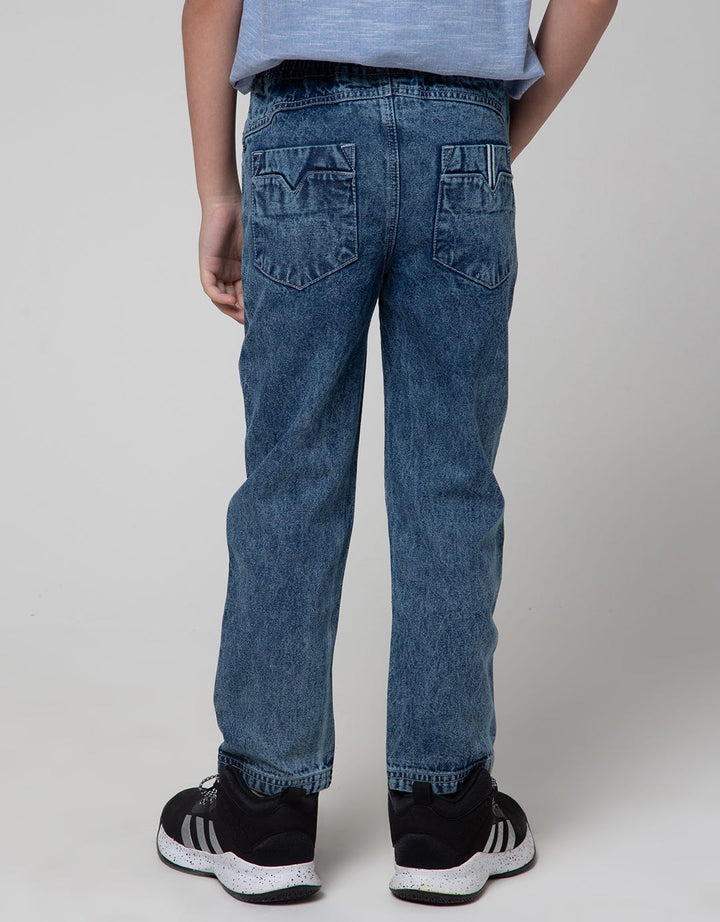 Little M Long Denim Reguler Karet Non