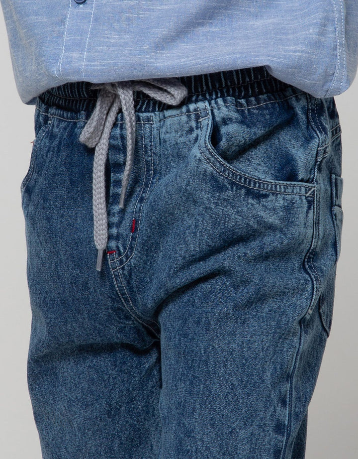 Little M Long Denim Reguler Karet Non