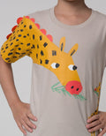 Little M Short Sleeve Giraffe T-Shirt Application