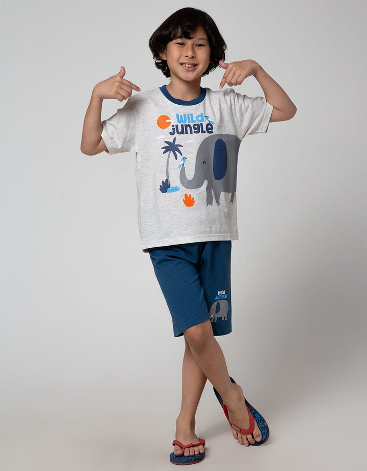 Little M Top-Bottom Set T-Shirt Elephant