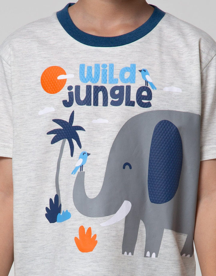 Little M Top-Bottom Set T-Shirt Elephant