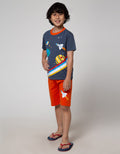 Little M Rocketship Set Pakaian Anak Laki-Laki