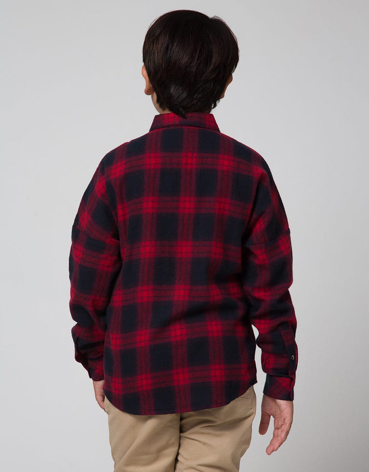 Nevada Long Sleeve Shirt Flanel Checks Oversized