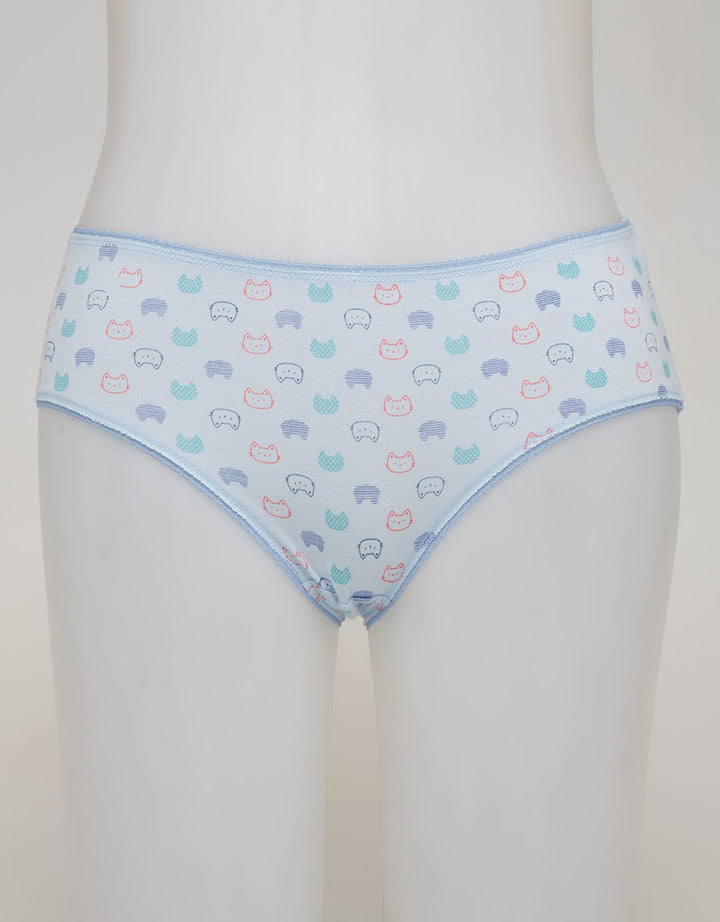 Nevada Midi Briefs Panty Aop Cats Outline