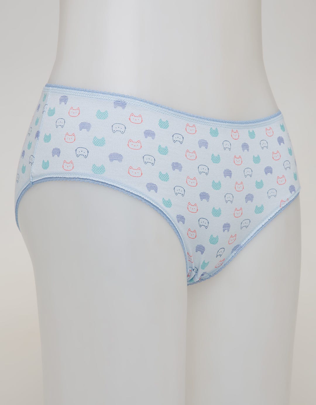 Nevada Midi Briefs Panty Aop Cats Outline