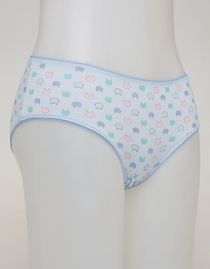 Nevada Midi Briefs Panty Aop Cats Outline