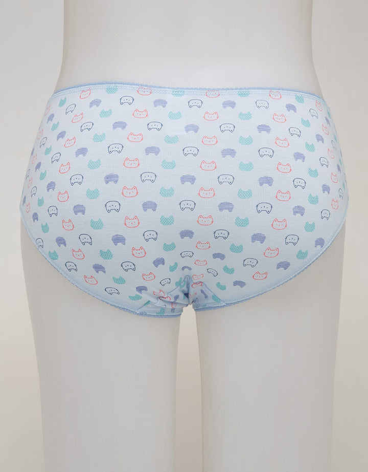 Nevada Midi Briefs Panty Aop Cats Outline