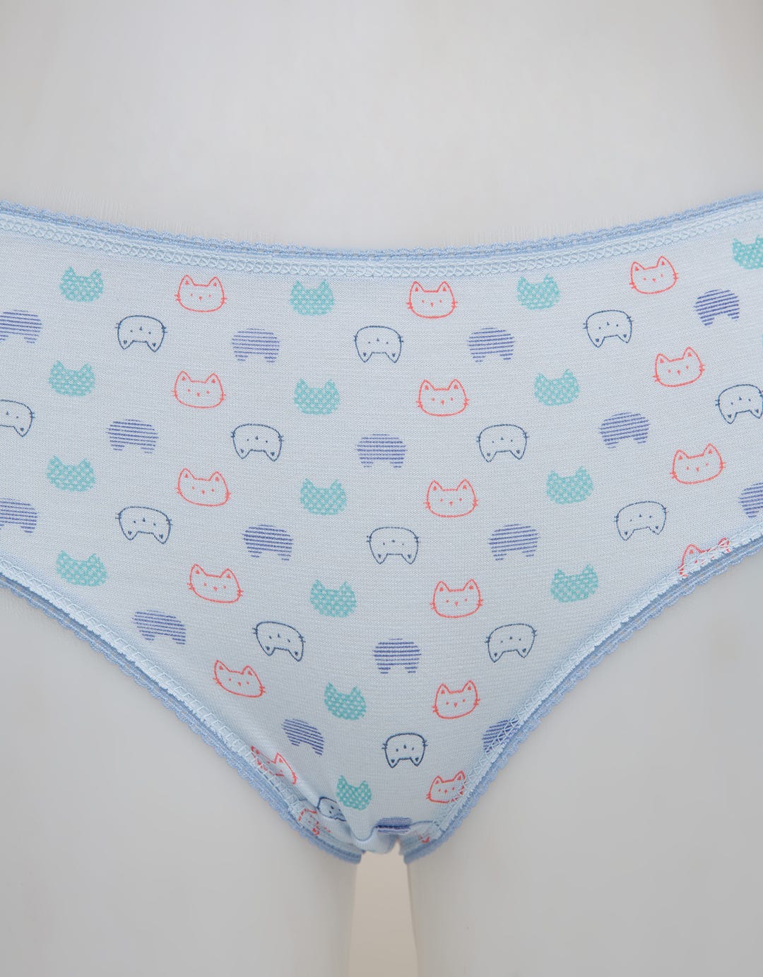 Nevada Midi Briefs Panty Aop Cats Outline