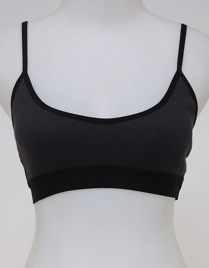 Nevada Scoop Bra Solid Rib