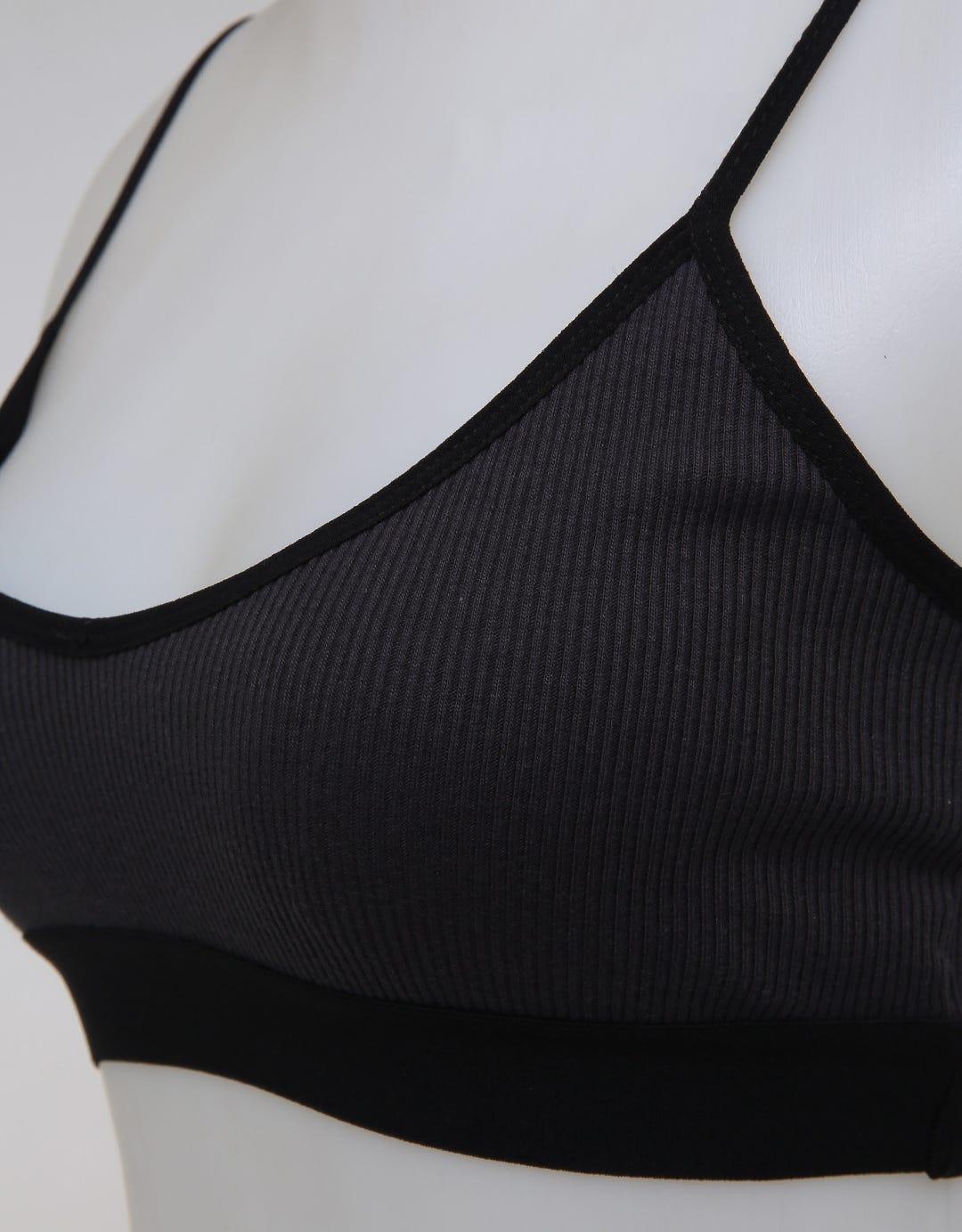 Nevada Scoop Bra Solid Rib