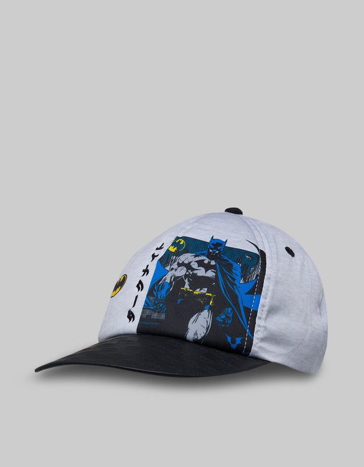 Character Batman Hat with Anime Logo Print