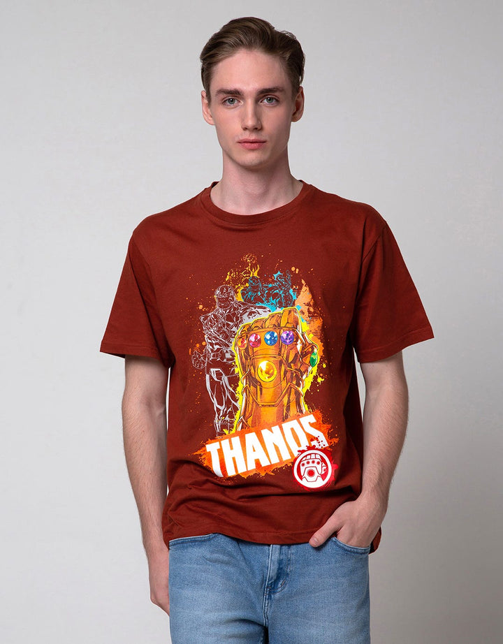 Marvel Short Sleeve T-Shirt Thanos Print