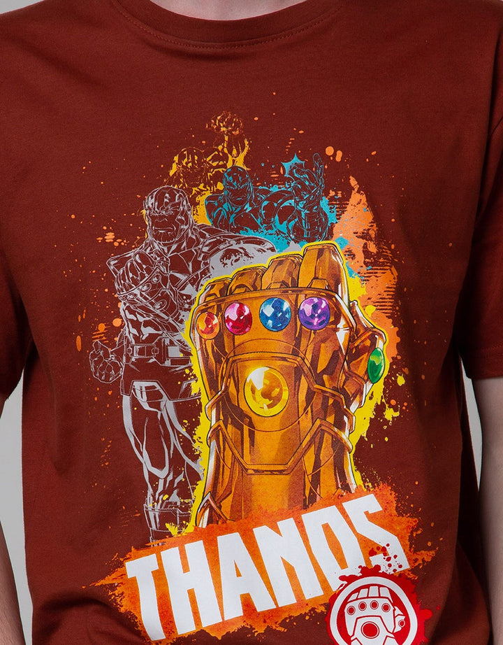 Marvel Short Sleeve T-Shirt Thanos Print