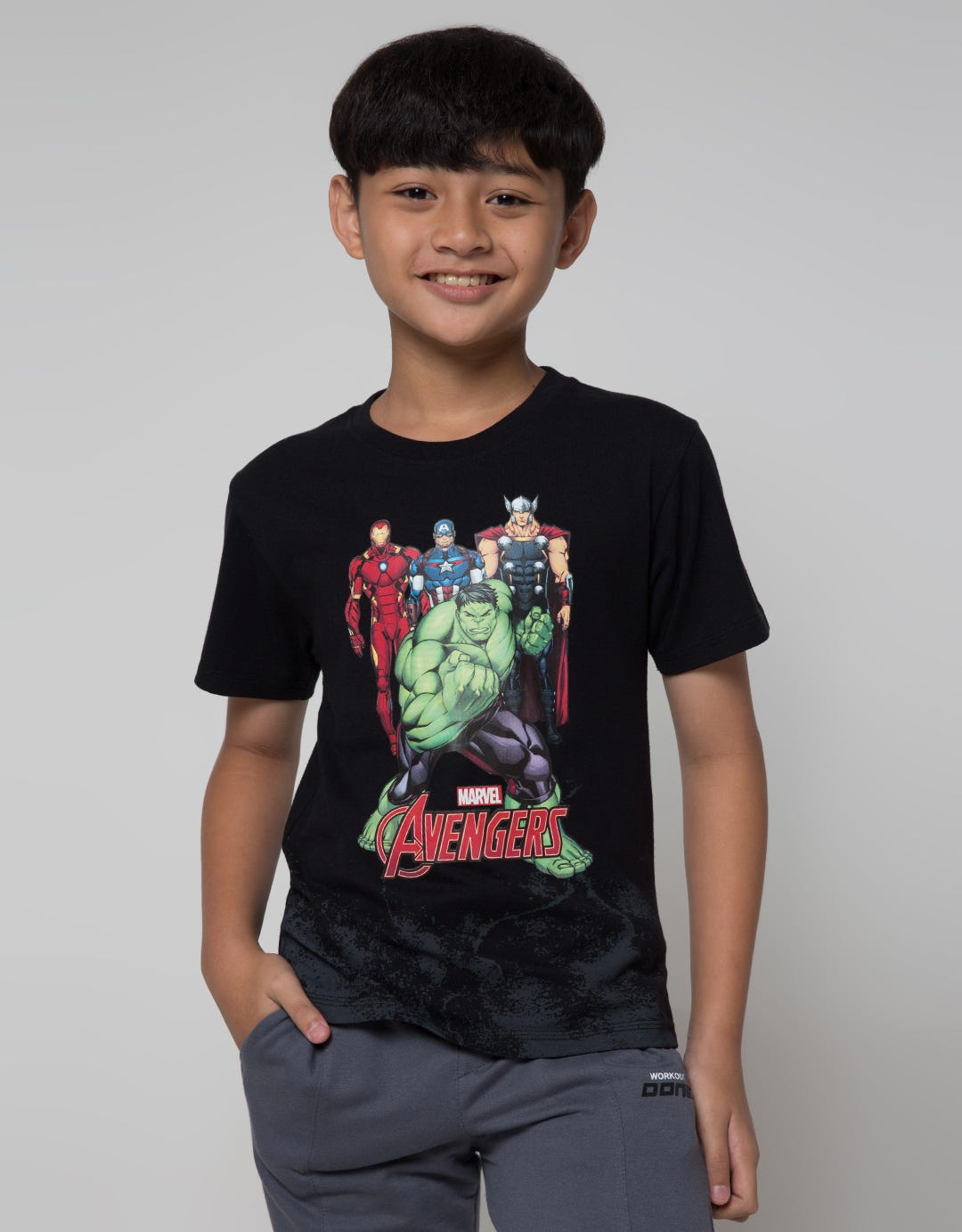 Marvel Short Sleeve T-Shirt Print Avenger Heroes