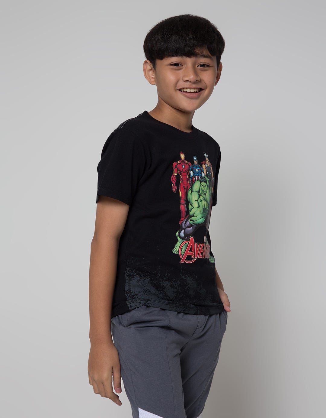 Marvel Short Sleeve T-Shirt Print Avenger Heroes