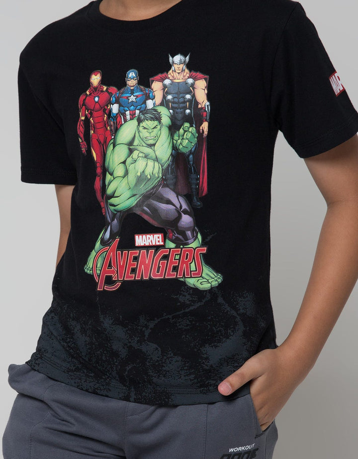 Marvel Short Sleeve T-Shirt Print Avenger Heroes