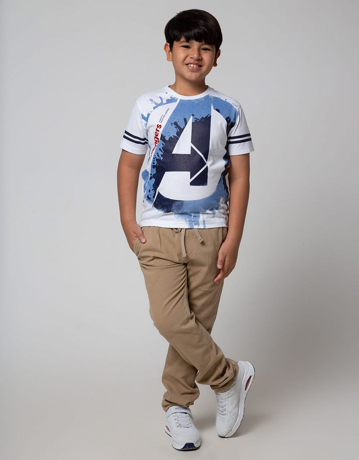 Marvel Short Sleeve T-Shirt Print Avenger Logo A Paint