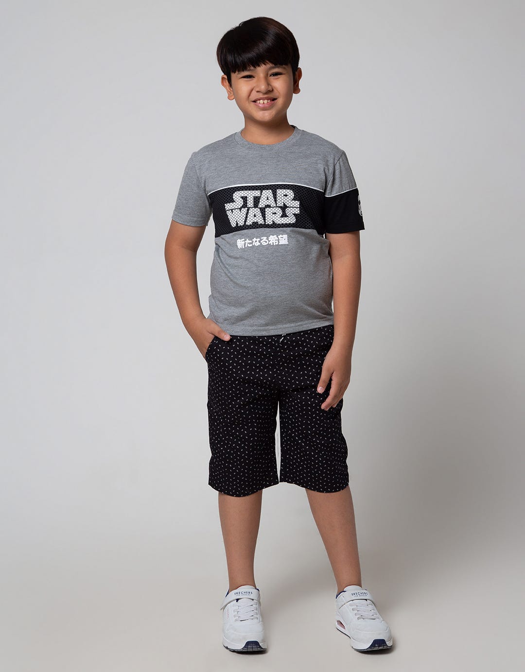 Star Wars Short Sleeve T-Shirt Print Starwars Cut Sewn Manga