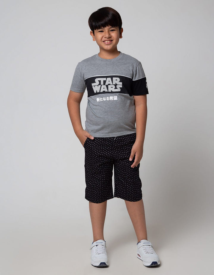 Star Wars Short Sleeve T-Shirt Print Starwars Cut Sewn Manga