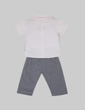 Pipiniko Top Bottom Set Boys Vest Woven Cny