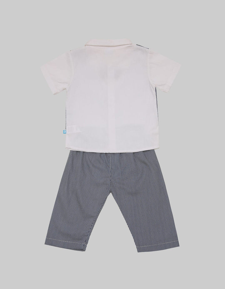 Pipiniko Top Bottom Set Boys Vest Woven Cny