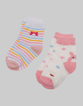 Pipiniko Sock Pack Of 2 Bunny Ribbon