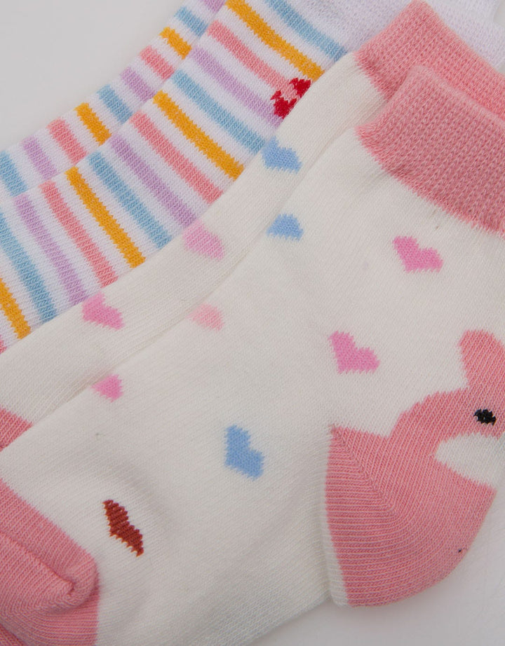 Pipiniko Sock Pack Of 2 Bunny Ribbon