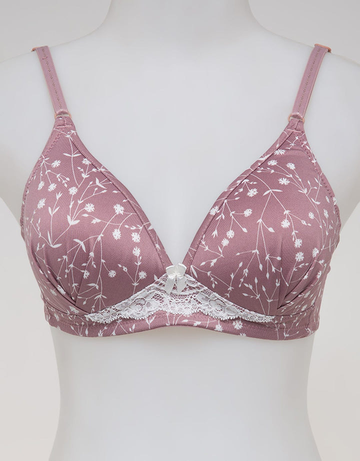 St. Yves Non Wire Simple Bra Print Wanita
