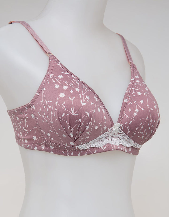 St. Yves Non Wire Simple Bra Print Wanita
