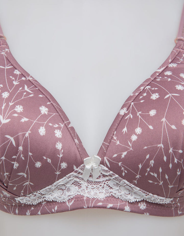St. Yves Non Wire Simple Bra Print Wanita