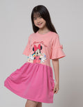 Disney Short Sleeve Midi Dress Chenille Minnie