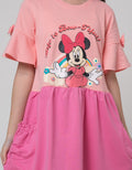 Disney Short Sleeve Midi Dress Chenille Minnie