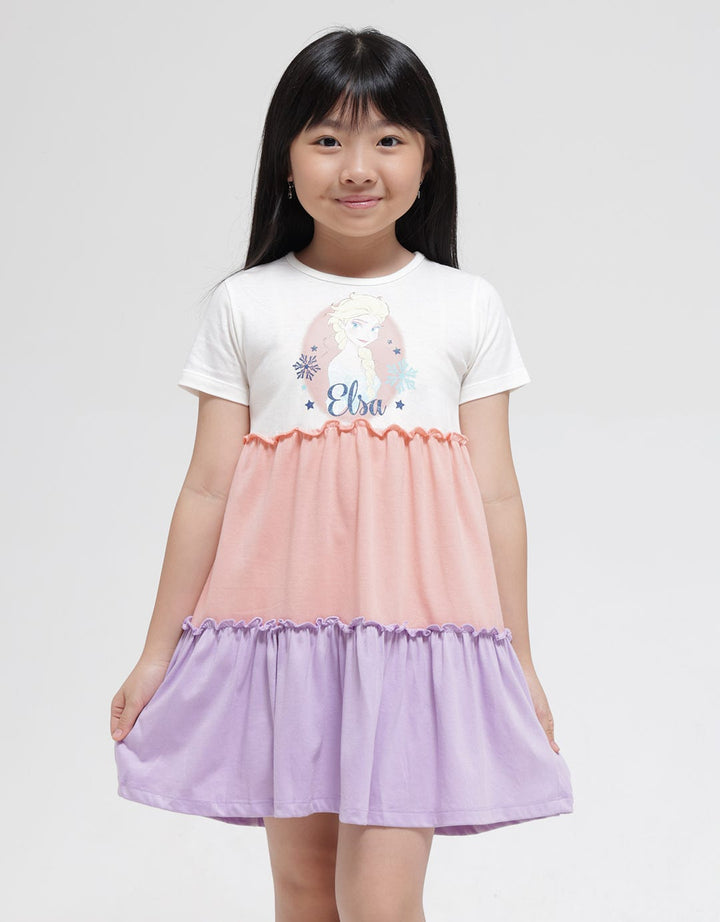 Disney Short Sleeve Midi Dress Daily Todd Frozen