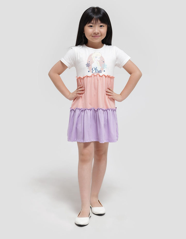 Disney Short Sleeve Midi Dress Daily Todd Frozen
