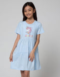 Aero Cat Glass Midi Dress for Girls