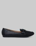 St. Yves Buckle Detail Flat Shoes Wanita