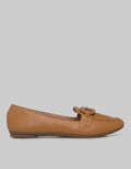 St. Yves Buckle Detail Flat Shoes Wanita