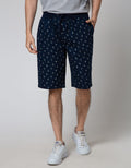Nevada Short Pants Rib Bottom Print Trees