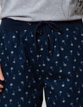 Nevada Short Pants Rib Bottom Print Trees